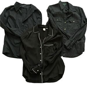 SET OF 3 BUTTON DOWN SHIRTS 2 GAP 1 RALPH LAUREN